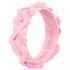 Pink silicone designed wedding band women